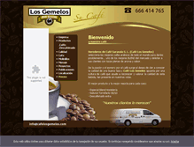 Tablet Screenshot of cafelosgemelos.com